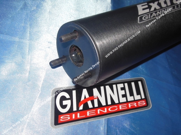 vue Cartouche, silencieux de rechange aluminium ou fibre de carbone au choix pour pot d'échappement  GIANNELLI EXTRA V2