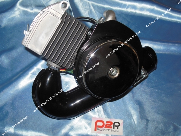 vue côté moteur assemblé Moteur complet assemblé P2R type origine MBK 51  motobecane av10