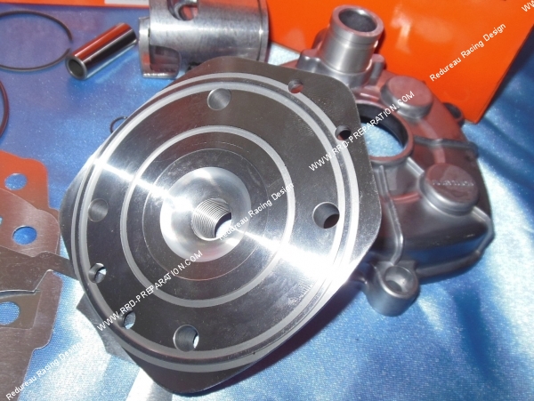 vue Culasse FURYTECH pour kits 50cc FURYTECH RS10 GT aluminium sur DERBI euro 3