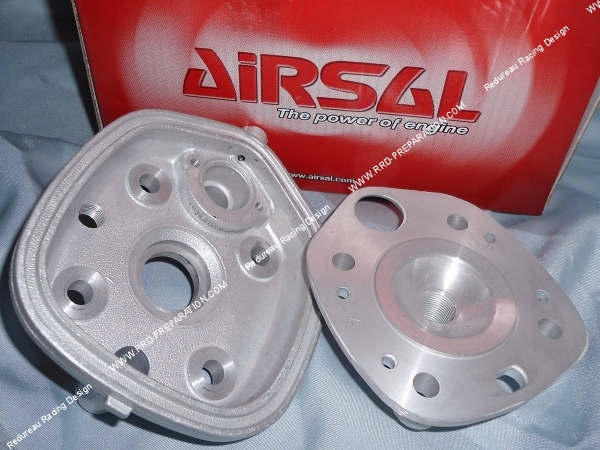 vue Culasse à plot complète Ø47,6mm pour kit 70cc AIRSAL Sport aluminium mono segment sur CPI