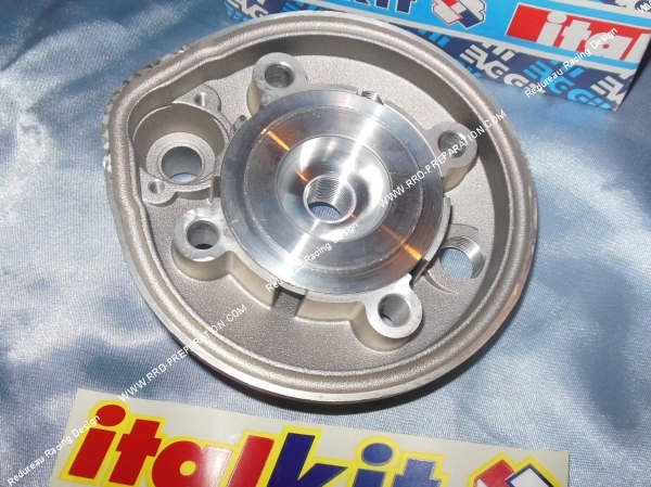 vue Culasse à plot complète Ø48mm pour kit 75cc ITALKIT aluminium à plot sur minarelli am6