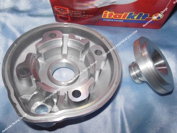 vue Culasse à plot complète Ø48mm pour kit et pack 80cc ITALKIT Racing aluminium sur minarelli am6