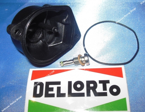 vue Cuve plastique avec joint et vis de purge pour carburateur DELLORTO PHBN, PHVA