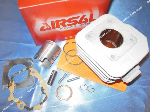 vue Cylindre - piston sans culasse 50cc Ø39mm AIRSAL aluminium pour scooter HONDA (Bali, Sfx, X8r...)