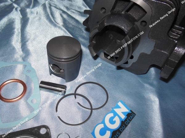 vue Cylindre - piston sans culasse 50cc Ø40mm CGN fonte pour PEUGEOT horizontal air (ludix, speedfight 3, new vivacity,...)