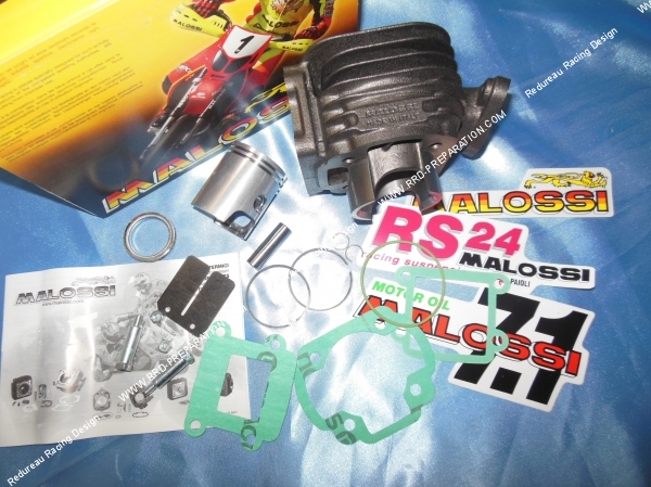 vue Cylindre - piston sans culasse 50cc Ø40mm MALOSSI fonte minarelli vertical (booster, bw's, ...)
