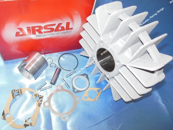 vue Cylindre  piston sans culasse 65cc Ø46mm AIRSAL en aluminium pour PUCH Maxi 50...