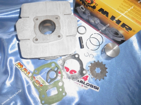vue Cylindre  piston sans culasse 70cc Ø47mm MALOSSI aluminium pour moto SUZUKI 50cc TSX