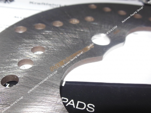 vue Disque de frein arrière NEWFREN Ø180XØ62X4mm pour DERBI SENDA après 2000 vue Disque de frein arrière NEWFREN Ø180XØ62X4mm pour DERBI SENDA après 2000