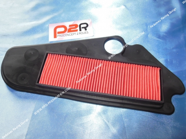 vue Filtre à air P2R type origine pour boite à air d'origine sur scooter chinois 50cc 4 temps KYMCO AGILIT, ... 10 pouces aprés 2006