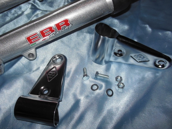 vue Fourche EBR RACING hydraulique en aluminium réglable pour PEUGEOT 103 et MBK 51