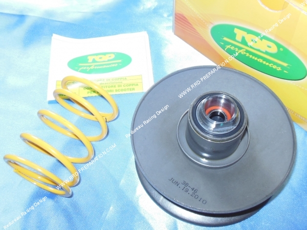 vue face Correcteur de couple TOP PERFORMANCES scooter PIAGGIO  GILERA (Typhoon, NRG...)
