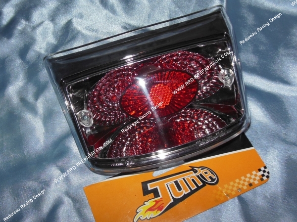 vue Feu arrière pour booster MBK spirit et YAMAHA bw's après 2004 transparent TUN’R type lexus 