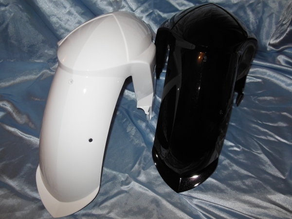 vue Garde boue avant TNT Tuning pour scooter PEUGEOT LUDIX jantes 10 pouces couleurs aux choix