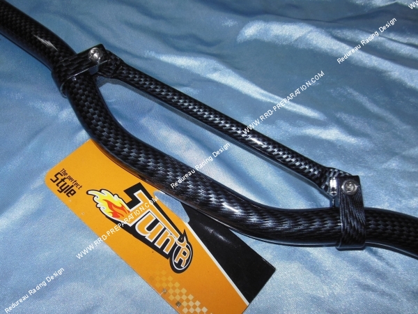vue Guidon TUN'R CROSS Aluminium (longueur 600mm, usiné dans la masse) Ø22mm (scooter, mob) couleurs aux choix