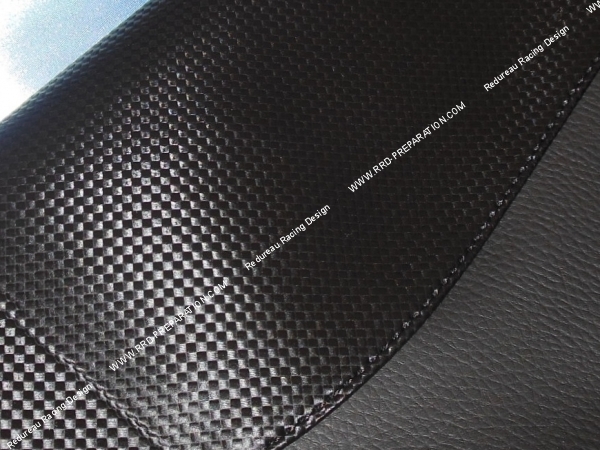 vue Housse de selle TNT Original pour 50cc DERBI SENDA, X RACE, DRD après 2000 modèle noir