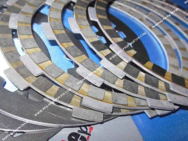 vue Embrayage (disques, intercalaires, ressorts) renforcés REPLAY pour minarelli am6
