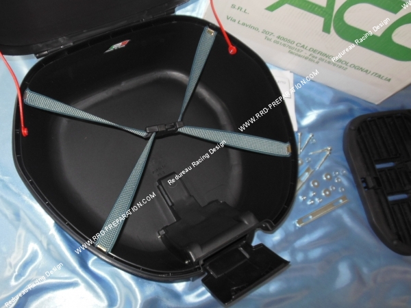 vue intérieur Top case FACO 898 37 litres noir