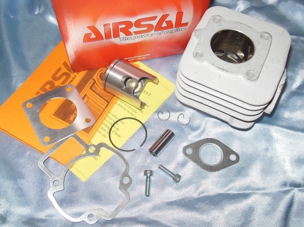 vue Kit 50cc Ø40mm sans culasse AIRSAL T6 aluminium pour PIAGGIO air (Typhoon, Zip...)