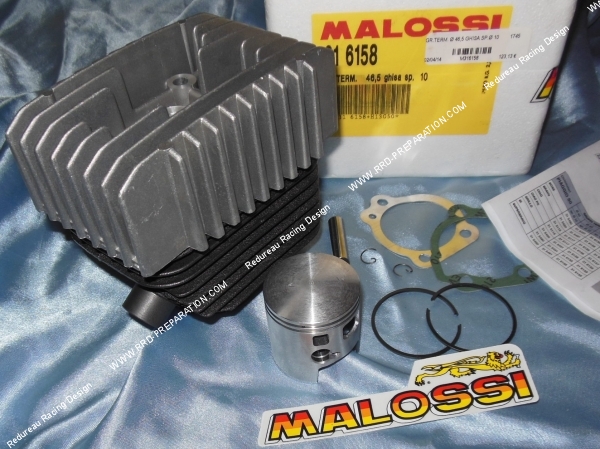 vue Kit 70cc Ø46,5mm complet avec culasse (axe Ø1012mm) MALOSSI fonte PIAGGIO Ciao