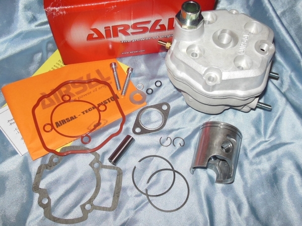 vue Kit 70cc Ø47,6mm AIRSAL Luxe bi-segment aluminium pour PIAGGIO liquide (NRG, RUNNER...)