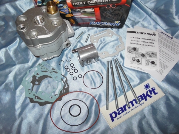 vue Kit 80cc haut moteur Ø50mm PARMAKIT aluminium DERBI euro 3