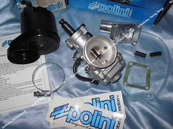 vue Kit carburation POLINI Ø19mm Peugeot 103 tous modèles