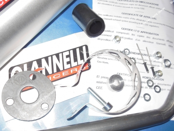 vue kit fixation Silencieux GIANNELLI Aluminium ou Carbone avec tube de fuite pour BETA RR enduro et super-motard année 2012