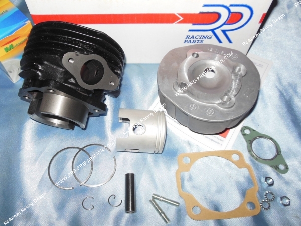 vue Kit haut moteur Ø47mm 75cc DR Racing fonte 10 transferts pour scooter VESPA
