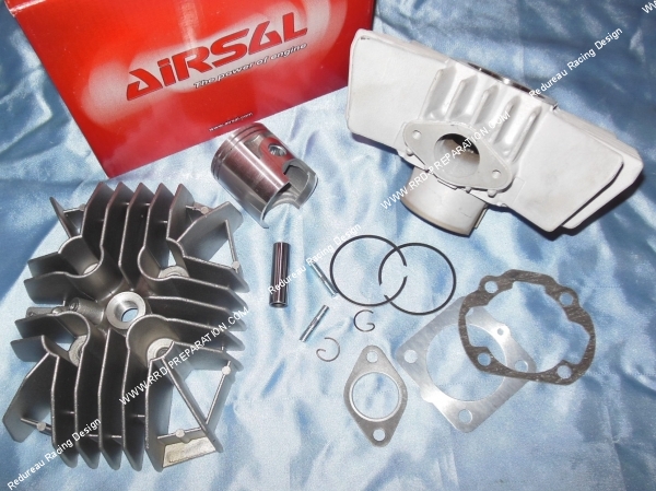 vue Kit haut moteur 74cc Ø47mm AIRSAL aluminium pour DERBI Variant Start, Start 5
