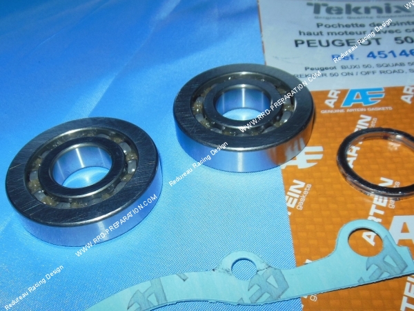 vue Kit roulements renforcés + joints spy + joints haut moteur ARTEIN ... sur PEUGEOT BUXI, ELYSEO, TREKKER, SPEEDFIGHT...