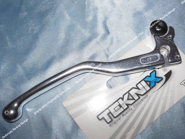 vue Levier d'embrayage TEKNIX chromé mécaboite DERBI SENDA DRD PRO  RACING, APRILIA RS TUONO, RS, SX