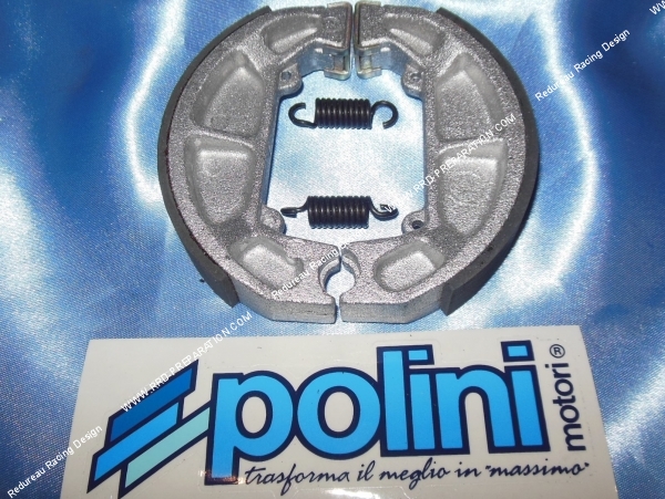 vue Mâchoires de frein arrière POLINI Ø100mm sur scooter GILERA TYPHOON, STORM, PIAGGIO FREE, QUARTZ, ZIP...