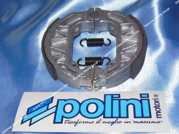 vue Mâchoires de frein arrière POLINI Ø100mm sur scooter PIAGGIO NRG, NTT, ZIP, SFERA, GILERA EASY, TYPHOON, STORM...