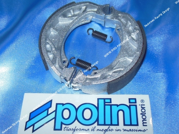 vue Mâchoires de frein arrière POLINI Ø110mm scooter APRILIA MOJITO, GILERA ICE, STALKER, PIAGGIO NRG, TYPHOON, ZIP, VESPA...