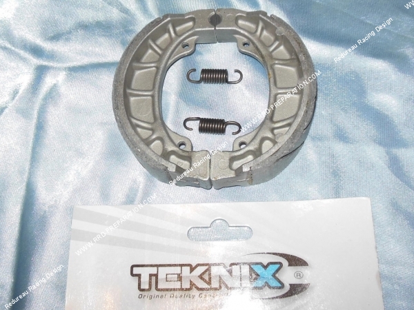 vue Mâchoires de frein arrière TEKNIX scooter PEUGEOT LUDIX, TREKKER, V-CLIC, FOX, APRILIA AGILITY, SYM, KYMCO...