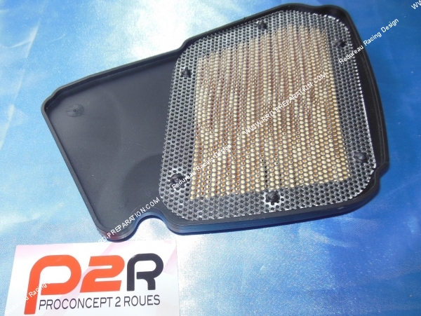 vue Mousse de filtre à air P2R pour boite à air d'origine sur YAMAHA  MBK Ovetto, Neos, Nitro, Aerox,... 4 temps