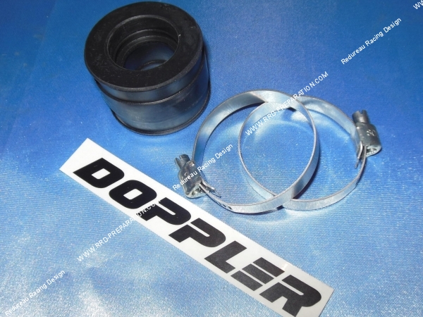 vue Manchon souple DOPPLER de liaison pipe  carburateur PHBG Ø24 à 25mm sur MBK Booster, PEUGEOT Buxy, APRILIA Sr50...