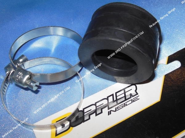 vue Manchon souple DOPPLER S1R de liaison pipe  carburateur Ø25 à 30mm sur MBK Booster, Stunt, YAMAHA Bw's, Slider...