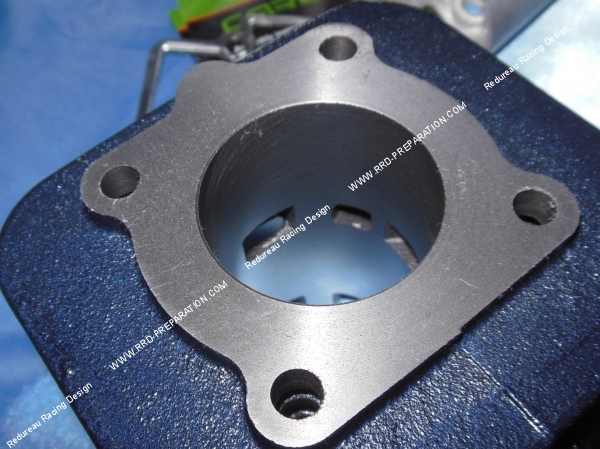 vue admission Cylindre - piston sans culasse 50cc Ø40mm CARENZI fonte PIAGGIO  GILERA Air (Typhoon, NRG...)
