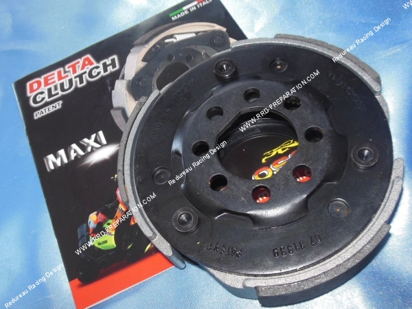 vue arrière Embrayage MAXI DELTA CLUTCH MALOSSI MHR pour maxi-scooter 125150180cc BENELLI, ITALJET, MALAGUTI, MBK, YAMAHA...