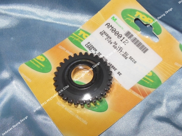 vue Pignon de 3ème sur arbre secondaire 29 dents pour boîte de vitesse MINARELLI AM6 (taille origine)