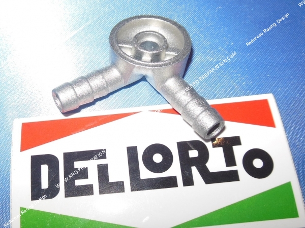 vue Pipette double en aluminium pour carburateur DELLORTO PHBE...