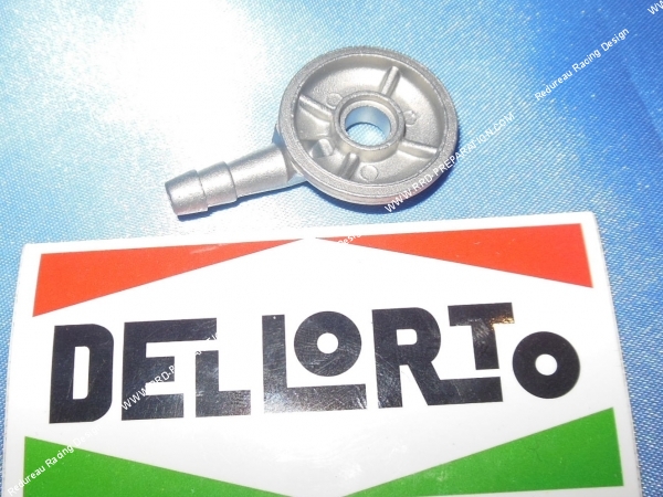 vue Pipette droite en aluminium petit débit pour carburateur DELLORTO PHBE, PHBH, PHBL, PHF, PHM...