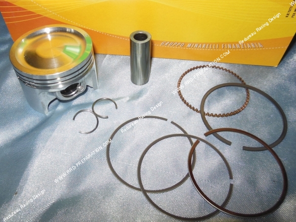 vue Piston Ø49 ou 49,5mm pour kit 80cc TOP PERFORMANCES fonte sur PIAGGIO scooter 50cc 4 temps
