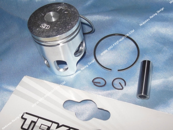 vue Piston bi-segments Ø40mm pour kit TEKNIX, CGN fonte 50cc sur scooter minarelli horizontal liquide (nitro, aerox...)