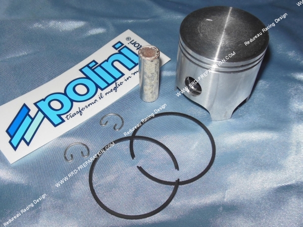 vue Piston bi segment POLINI Ø47mm pour kit 70cc POLINI Sport bi-segment sur PEUGEOT Air avant 2007 (buxy, tkr, spee