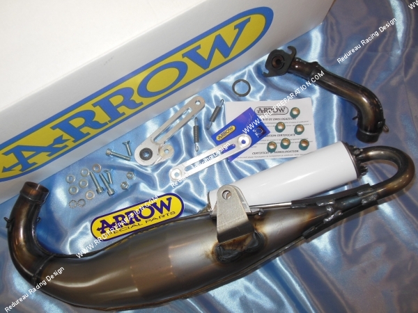 vue Pot échappement ARROW STREET scooter PEUGEOT Vertical Air Liquide (trekker, speedfight, buxy...)