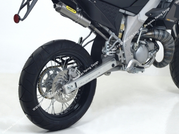 vue Pot d' échappement ARROW ALL-ROAD passage haut pour DRD 50 PRO SM 50cc de 2006