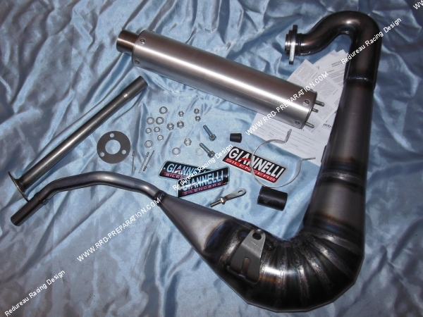 vue Pot d'échappement GIANNELLI pour DERBI GPR 125cc RACING & NUDE 2 temps 2004 à 2005